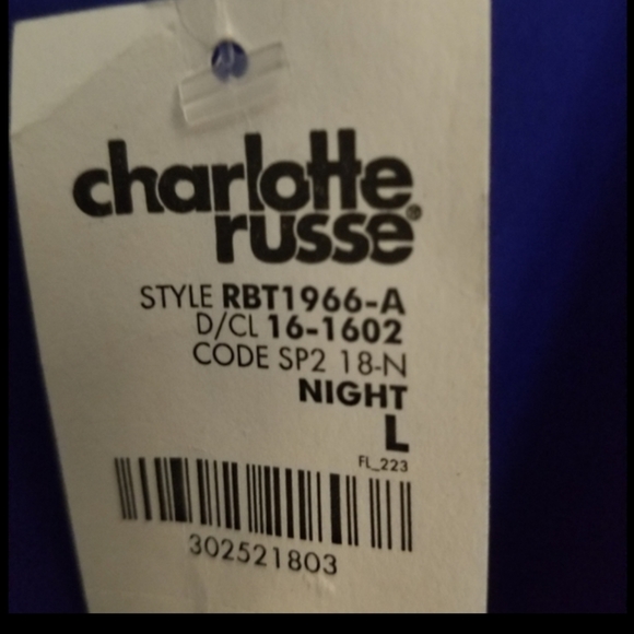 Charlotte russe Half  Crop top - Picture 3 of 4